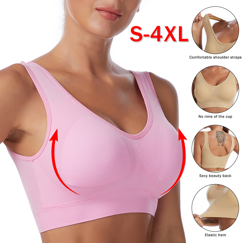 Underwire Bra Padded - Sujetador transpirable sin costuras para mujer,