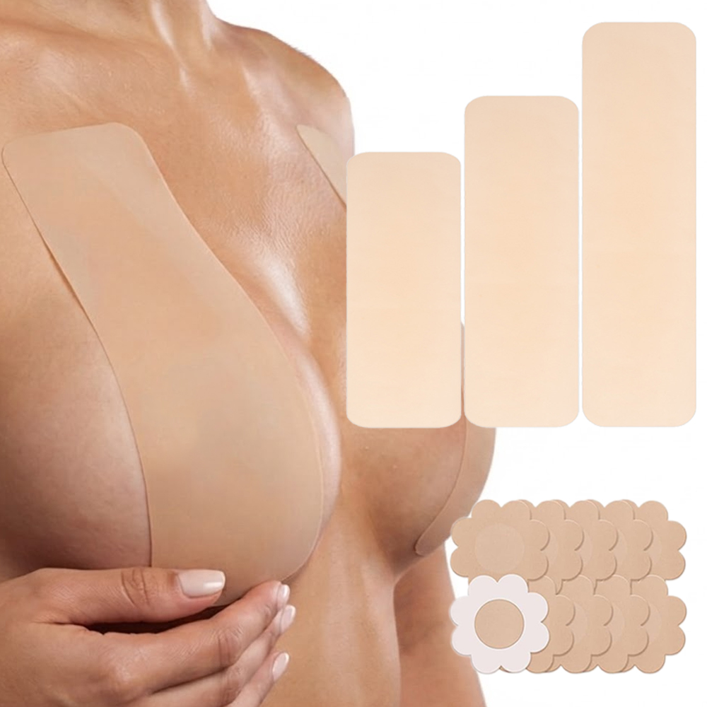 Push Up Bra Silicone - 6 piezas de cinta de silicona