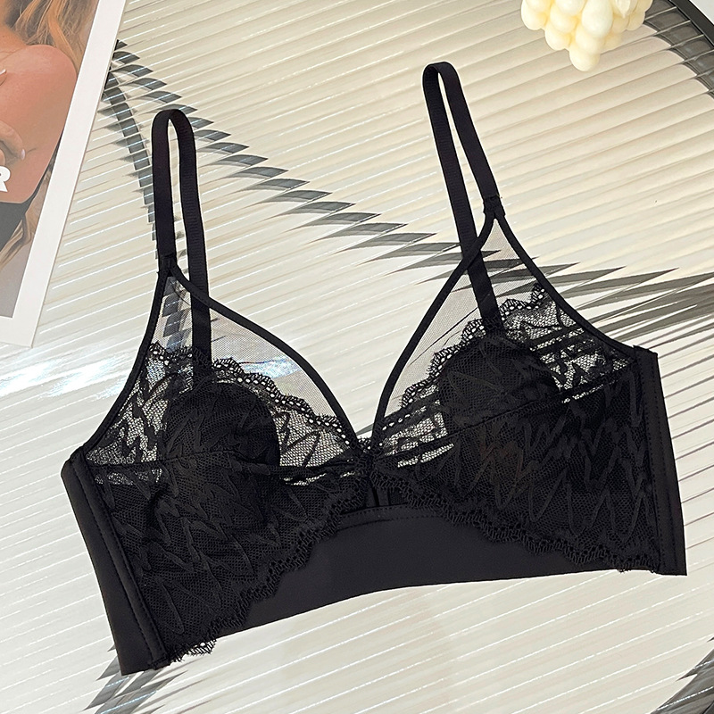 T Shirt Bra Seamless - Top corto sexy de encaje con