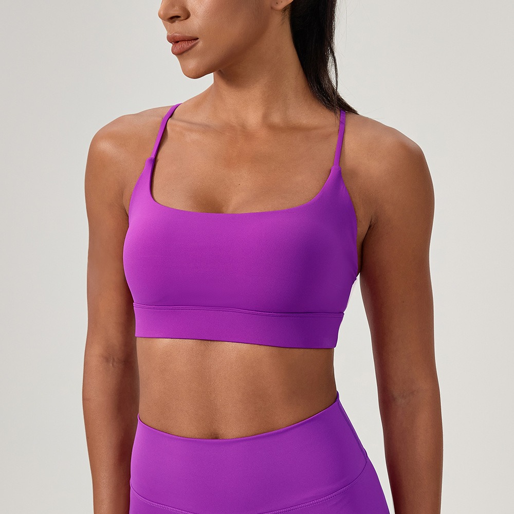 Sports Bra Racerback - Sujetador de Yoga Sexy para mujer,