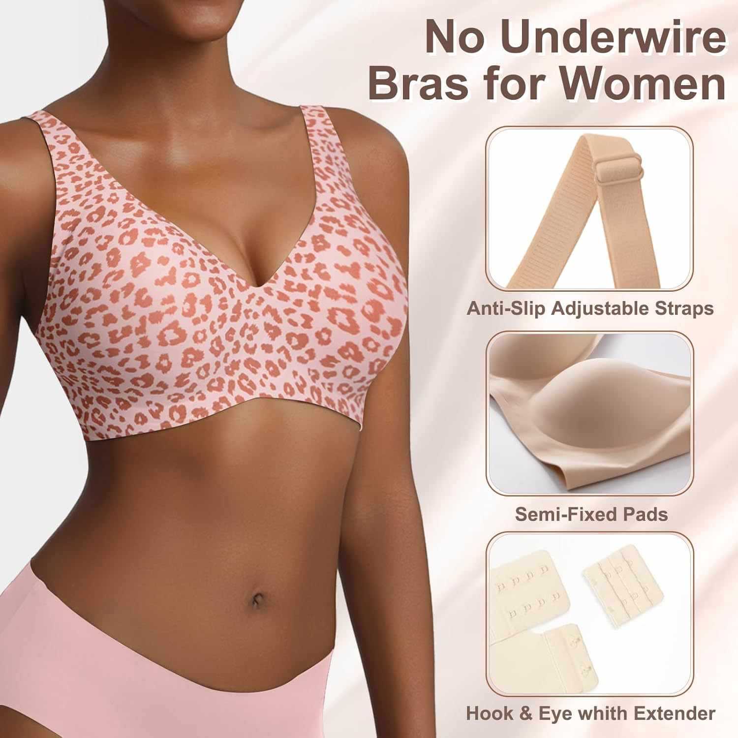 Sujetador sin aros para mujer, - Minimizer Bra Women reseña y precio