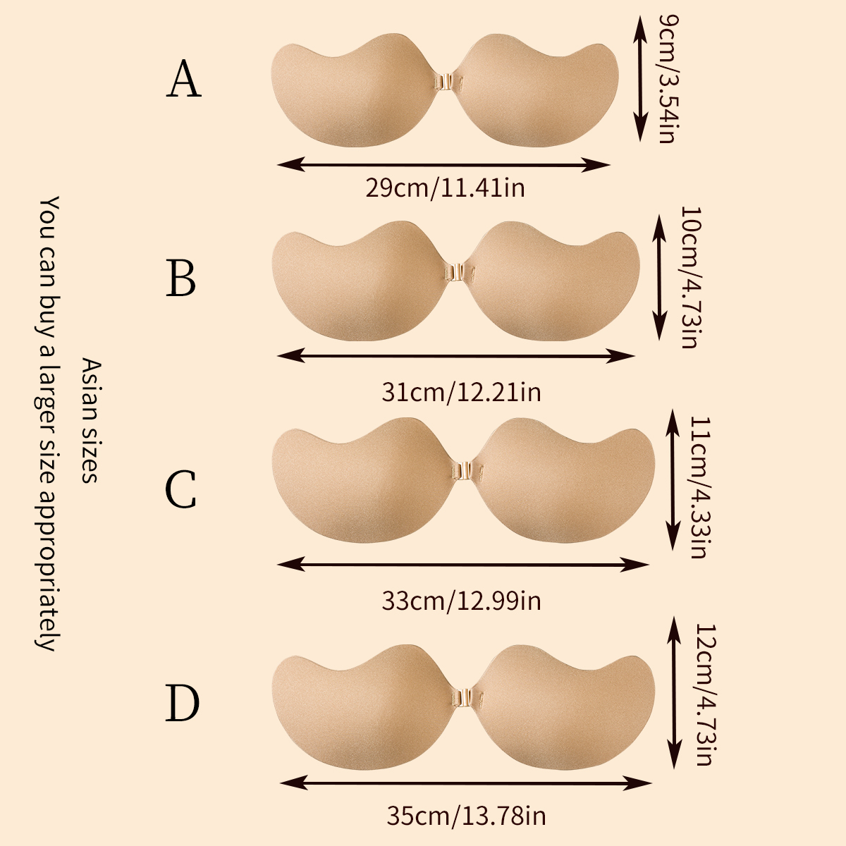 Sujetador de elevación adhesiv - Push Up Bra Silicone reseña y precio