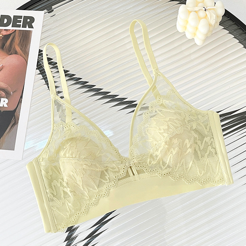 Top corto sexy de encaje con c - T Shirt Bra Seamless reseña y precio
