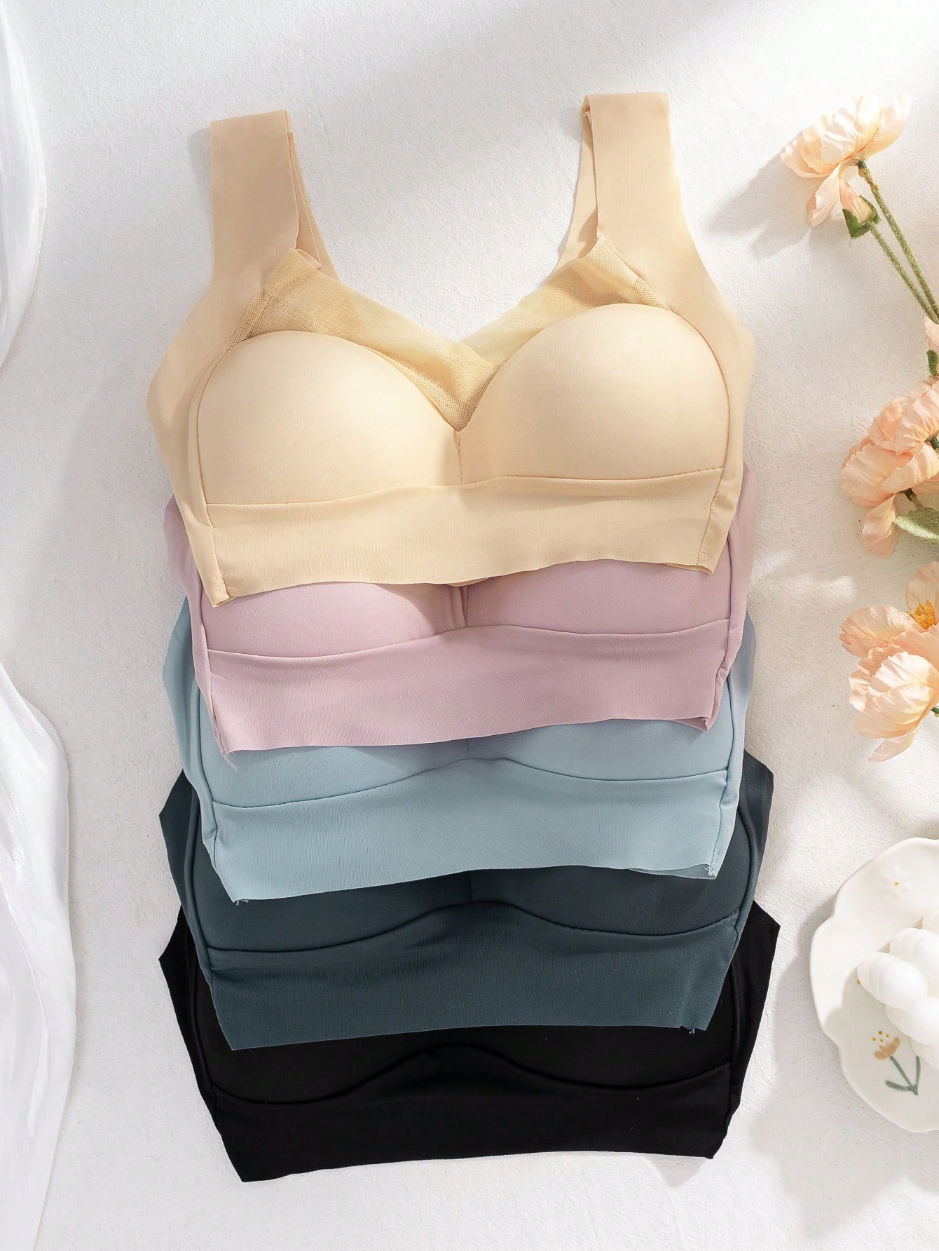 5 unidades de sujetadores inal - Sleep Bra Bralette reseña y precio