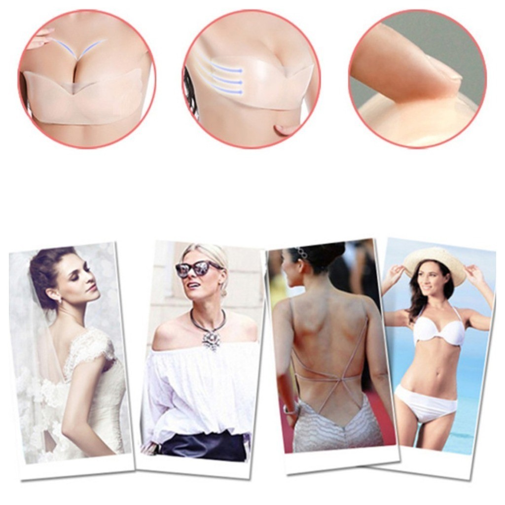 Cinta para pezones reutilizabl - Push Up Bra Silicone reseña y precio